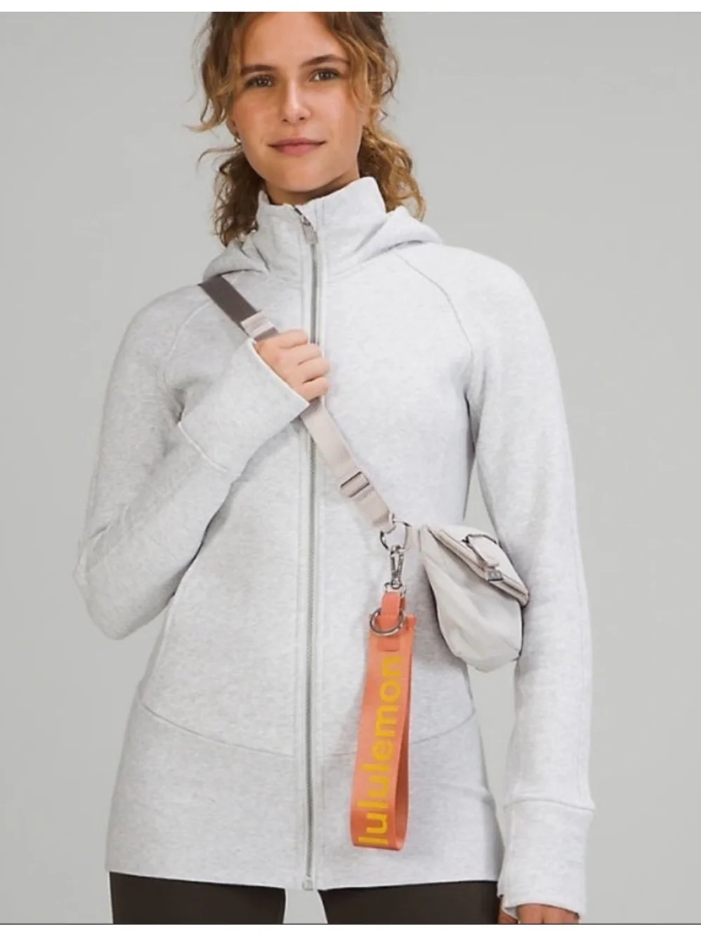 NWT Lululemon Never Lost Keychain Pink and Yellow